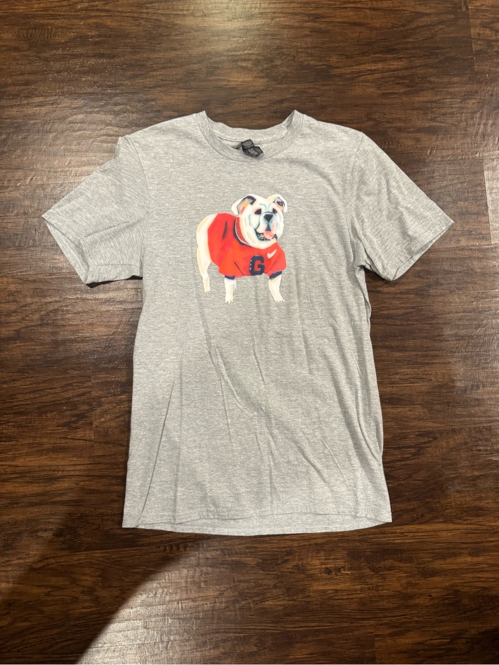 Georgia Bulldogs Uga Mascot Gray T-Shirt Size Small